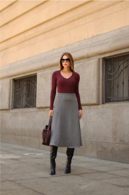 Blusa Manga Longa Canelada