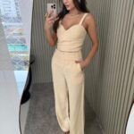 Calça Minhagrife em Viscose com Poliéster